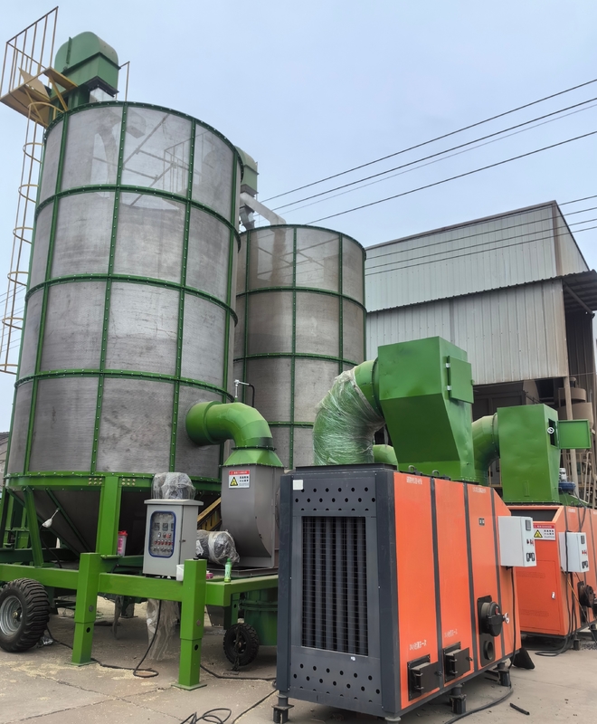 120 tonnes par jour de séchoir à maïs mobile avec pellets de biomasse comme carburant